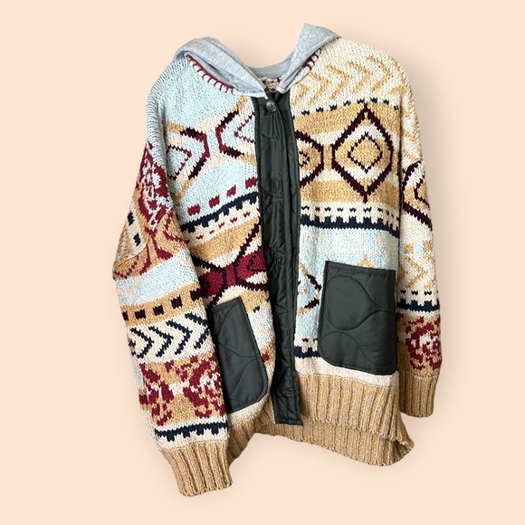 Free People Sweaters - Free People Hand Knit Cardigan Sweater (Size Medium)